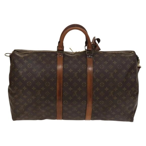 LOUIS VUITTON Monogram Keepall Bandouliere 55 Boston Bag M41414 LV Auth 138728 - Picture 2 of 16